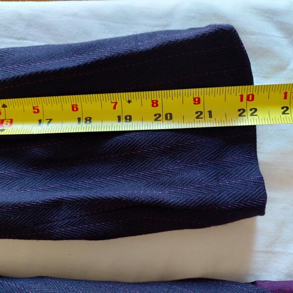 Braemar By Jeremy Scott Long Blazer/Dress Skirt Suit Set, Dark Purple Size 8/10 - Picture 6 of 12